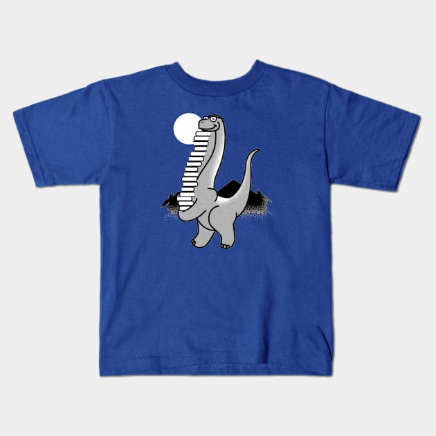 Bookosarus Kids T-Shirt by joshsmith